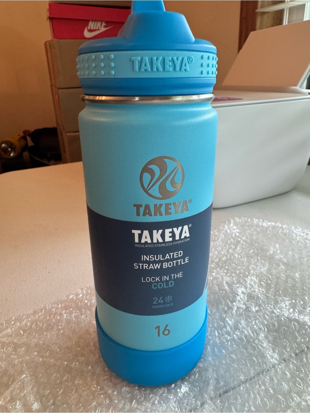 Takeya Actives Kids Water Bottle 16 oz Stainless Steel, Brand NEW